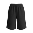 thumbnail image 3 of Bermuda Shorts for Women Knee Length Drawstring Elastic Waist Casual Shorts Summer Workout Athletic Shorts, 3 of 4
