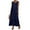 Navy, variant on Celmia Women Casual Sleeveless Round Neck Ruffled Hem A Line Dress