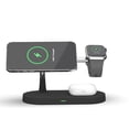 thumbnail image 4 of Soporte magnético de escritorio Magsafe, cargador inalámbrico, teléfono móvil, reloj, auriculares, cargador inalámbrico tres en uno, 15 W, 4 of 5