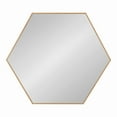 thumbnail image 3 of Kate and Laurel Rhodes Modern Hexagon Wall Mirror, 30 x 30, Natural Teak, Chic Geometric Mirror for Wall, 3 of 8
