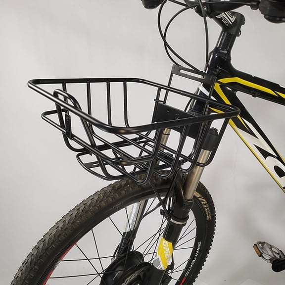 AURARMLET Bicycle Front Shelf Front Bike Cargo Rack Steel Storage 1Pack