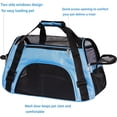 thumbnail image 4 of Pet Carrier Cat Cattier Soft-Sided Carriers for Small Medium Cats Dogs Puppies Pet Carrier Airline Approved Cat Dog Pet Travel Carrier, Blue, 4 of 7