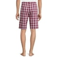 thumbnail image 2 of Hanes Men's and Big Men's Stretch Sleep Jam Shorts, 2-Pack, Sizes S-5X, 2 of 5