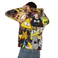 thumbnail image 5 of Gravity Falls Men's Hoodie With Color Drawstrings Sweatshirt Hooded Pullover Print Winter Coat Jacket X-Large, 5 of 9