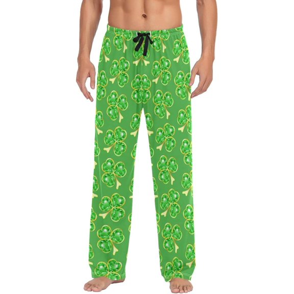 GZHJMY St. Patrick's Day Pajama Pants for Men, Lounge Pants Lightweight Men Pajama Bottoms with Drawstring Pockets, Christmas New Year Birthday Gifts, X-Large