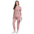 thumbnail image 5 of Niaahinn Women's Scrubs Set - V-Neck Top & Drawstring Jogger Scrub Pant for Nursing Uniforms, 9 colors, 5 of 8
