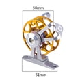 thumbnail image 5 of Yanerim Fly Fishing Reel Heavy Duty Aluminum Alloy Lightweight Metal Fly Reel Freshwater Saltwater Trout Bass Carp Pike Panfish Fishing Accessories, 5 of 8