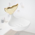thumbnail image 3 of 1Pc Modern Fishtail Shaped Soap Box Stylish Soap Holder for Bathroom White, 3 of 7