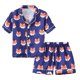 thumbnail image 1 of Gibobby Playera De Algodón Ropa para niños pequeños, niños y niñas, estampados de dibujos animados informales, manga corta, cintura superior, pantalones cortos, pijama（Anaranjado， 3-4 Años), 1 of 2