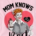 thumbnail image 2 of I Love Lucy Mother's Day Mom Knows Best Women's T Shirt, Pink, Medium, 2 of 5
