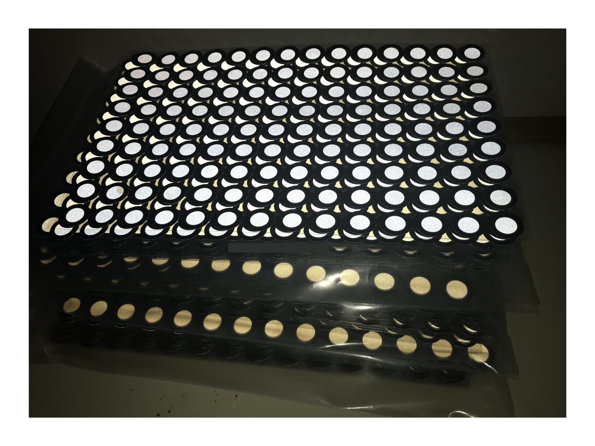 6mm Positioning Targets With Black Contour For 3D Scaner,3d Scanning Markers/Dots/Stickers,Reference Point Markers/Reflection Markers/ For 3D Scaning And Optical Tracking ,Multi-brand Compatibility