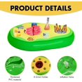 thumbnail image 3 of Portabebidas Inflable para Piscina Portabebidas Inflable con 8 Agujeros Barra Flotante para Piscina con Bomba De Aire Bandeja De Barra Flotante Inflable para Vacaciones En La Playa Piscina Et, 3 of 5