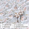 thumbnail image 5 of RUVANTI 100% Cotton Sheets – California King Percale Bedding, Cooling & Breathable Floral Design, Durable with a Crisp, Soft & Comfortable Feel, 14" Deep Pocket, 4-Piece Set, Aroma, 5 of 9