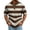 F3-Brown, variant on Mens Stripes Polo Shirts Short Sleeve Button Down Shirts Collared Fast Dry T-Shirt Breathable Athletic Casual Summer Top,Brown L