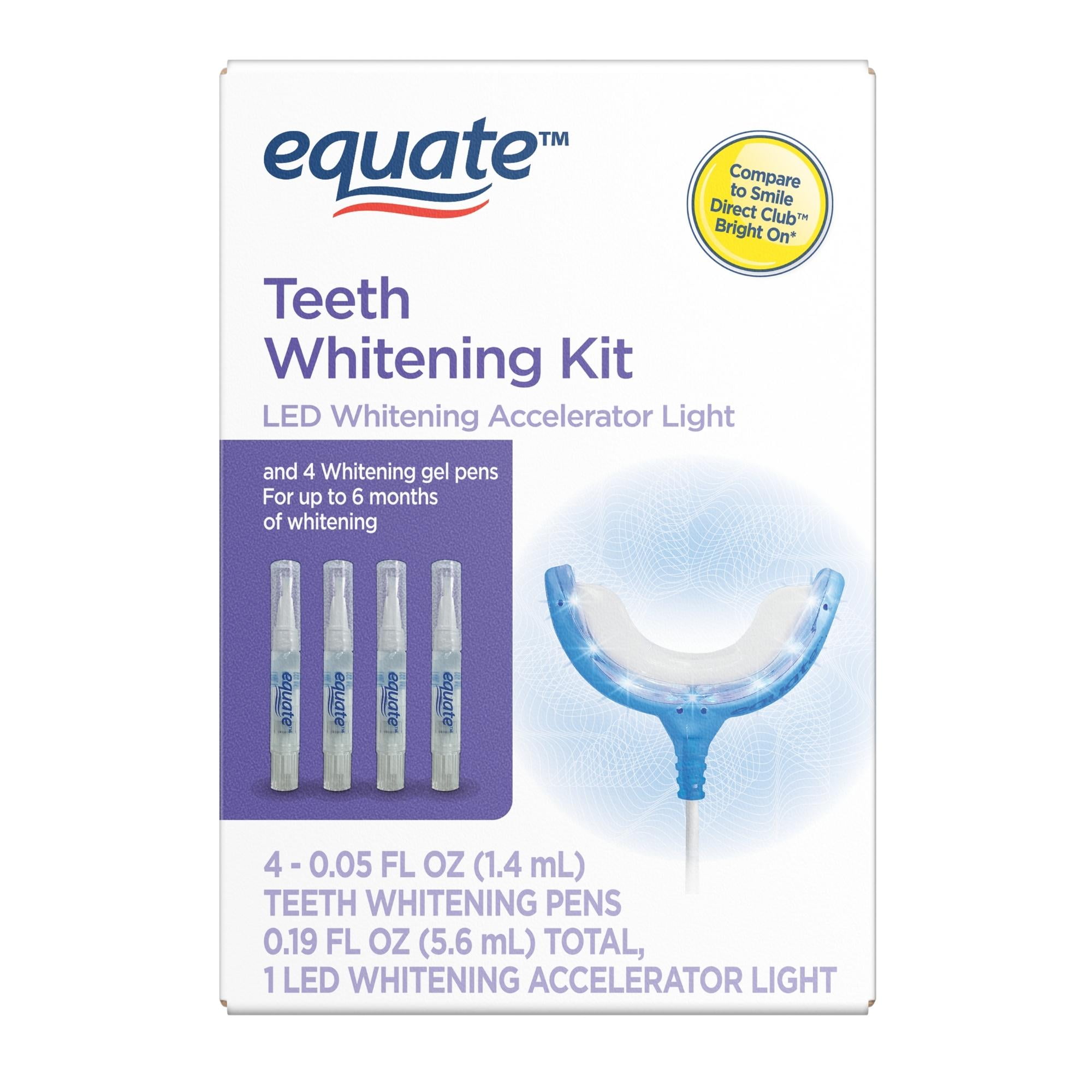 Equate Premium Teeth Whitening Kit, 4 Pens + 1 LED Light
