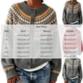thumbnail image 4 of Fair Isle Cardigan for Women, Jacquard Knit Button Down Crewneck Long Sleeve, Fall Vintage Casual Soft Sweater S-3XL, 4 of 6