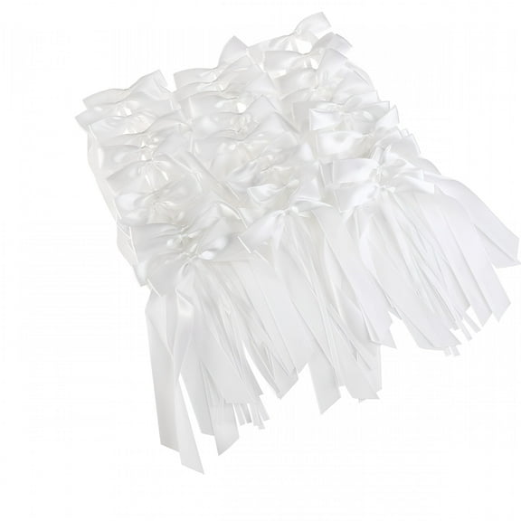 VANIDO white bows Decorative Wedding Decorations Wrapping Bow Ribbon Bows White