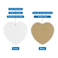 thumbnail image 4 of Uxcell 6Pcs Posavasos Absorbentes de Mármol Blanco en Forma de Corazón con Respaldo de Corcho Antideslizante para Hogar y Oficina de 4.3 pulgadas, 4 of 5