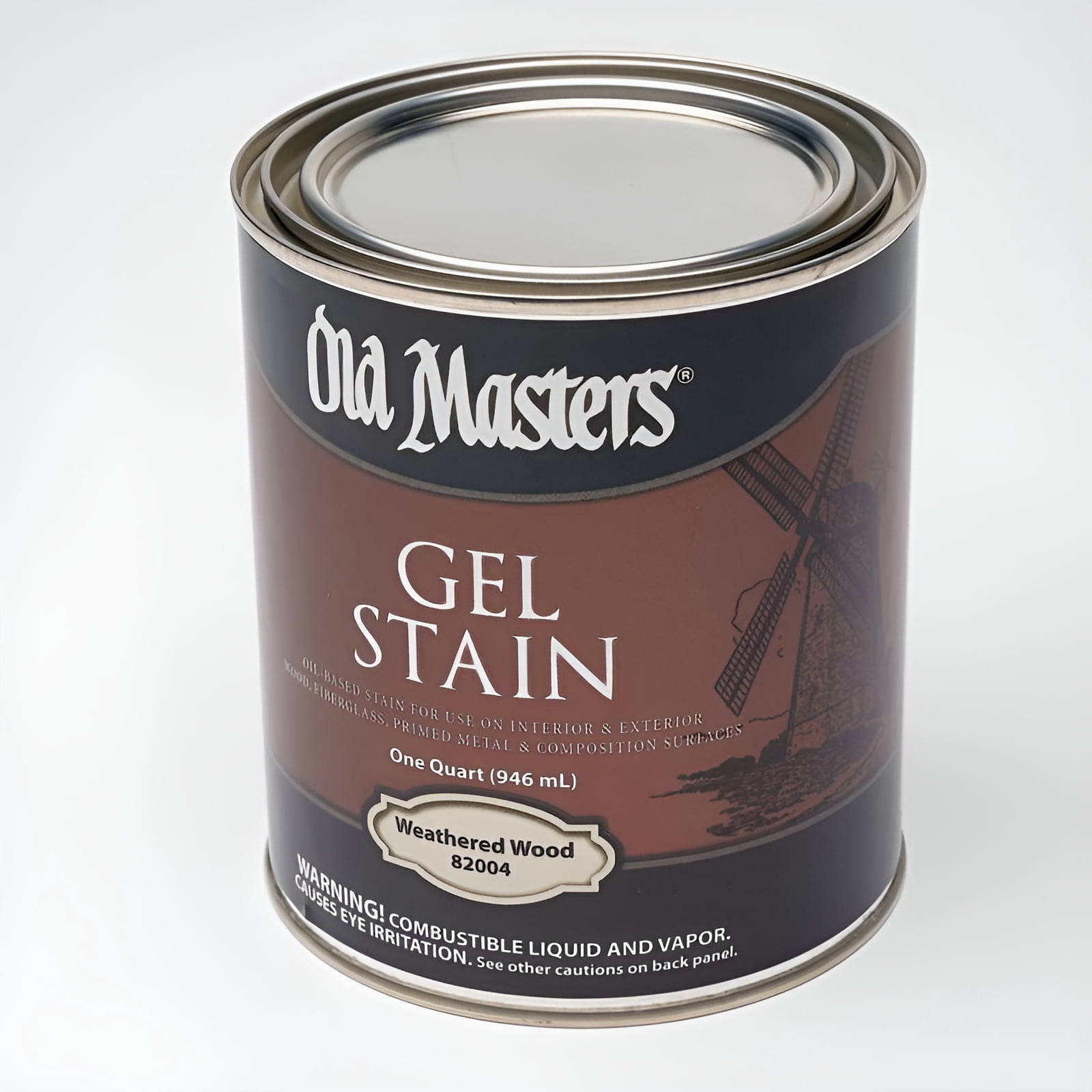qt Old Masters 82004 Weathered Wood Gel Stain Oil-Based Stain
