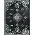 thumbnail image 3 of Beverly Rug Machine Washable Easy Cleaning Indoor Non-Slip Rugs Black / White 4'x6', 3 of 9