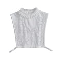 thumbnail image 1 of Corbatas desmontables, corbatas de muñeca falsa, cuello desmontable, cuello falso blanco, media camisa, corbatas para suéter, camiseta, 1 of 9