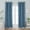 Blue, variant on PLEASANT BOULEVARD | 100% Blackout Curtains [2 Panels] Elegant Thermal Insulated Drapes for Bedroom, Living Room, Large Window | Grommet Style (42 x 95in, Grey)
