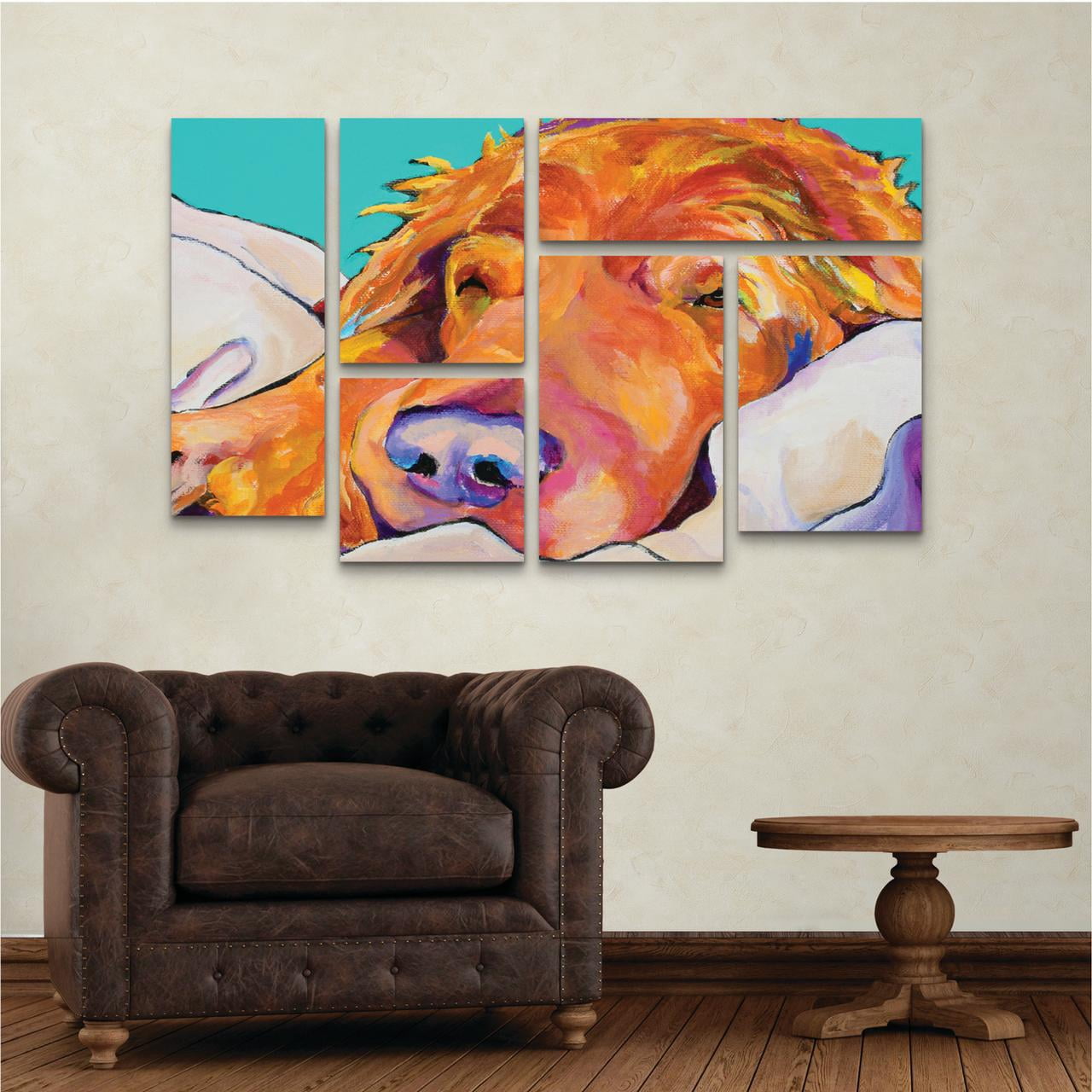 Trademark Fine Art 'Snoozer King' Canvas Art by Pat Saunders-White