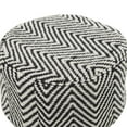 thumbnail image 4 of DecMode 16"W, 17"H Wood Bohemian Stool, Black, 1-Piece, 4 of 8