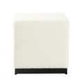 thumbnail image 4 of HomePop Cube Ottoman, Cream Boucle, 4 of 9