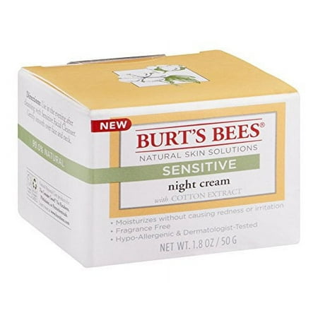 2 Pack Burt's Bees Sensitive Night Cream - 1.8 oz Each