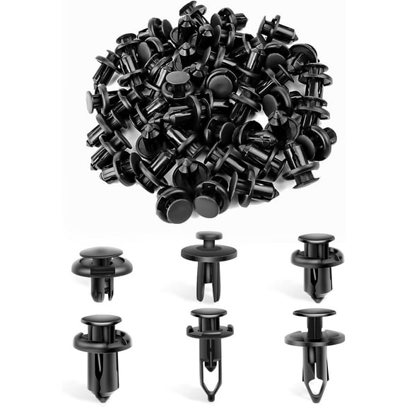 GOOACC 120Pcs Car Retainer Expansion Screws Replacement Kit Bumper Push Rivet Clips for Honda Acura GM Chrysler Ford Toyota Lexus