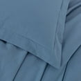 thumbnail image 3 of Chezmoi Collection Solid Blue 100% Washed Cotton Duvet Cover Set King Size, 3-Piece Luxury Soft Breathable Smooth Cooling Comforter Cover with Button Closure, 3 of 9
