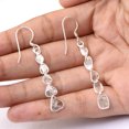 thumbnail image 5 of Mooneye 2.00 CTW Natural Slice Diamond Polki Dangles 925 Sterling Silver Mother's Day Gift Earrings, 5 of 5