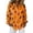 Saffron, variant on Delconic Womens Halloween Print Button Down Shirt Long Sleeve Casual Regular Fit Collared Blouse Pumpkin Pattern Top Black L