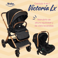 thumbnail image 2 of Carriola Lx Y Porta Bebé Plegable Mango Reversible Victoria negro, 2 of 10