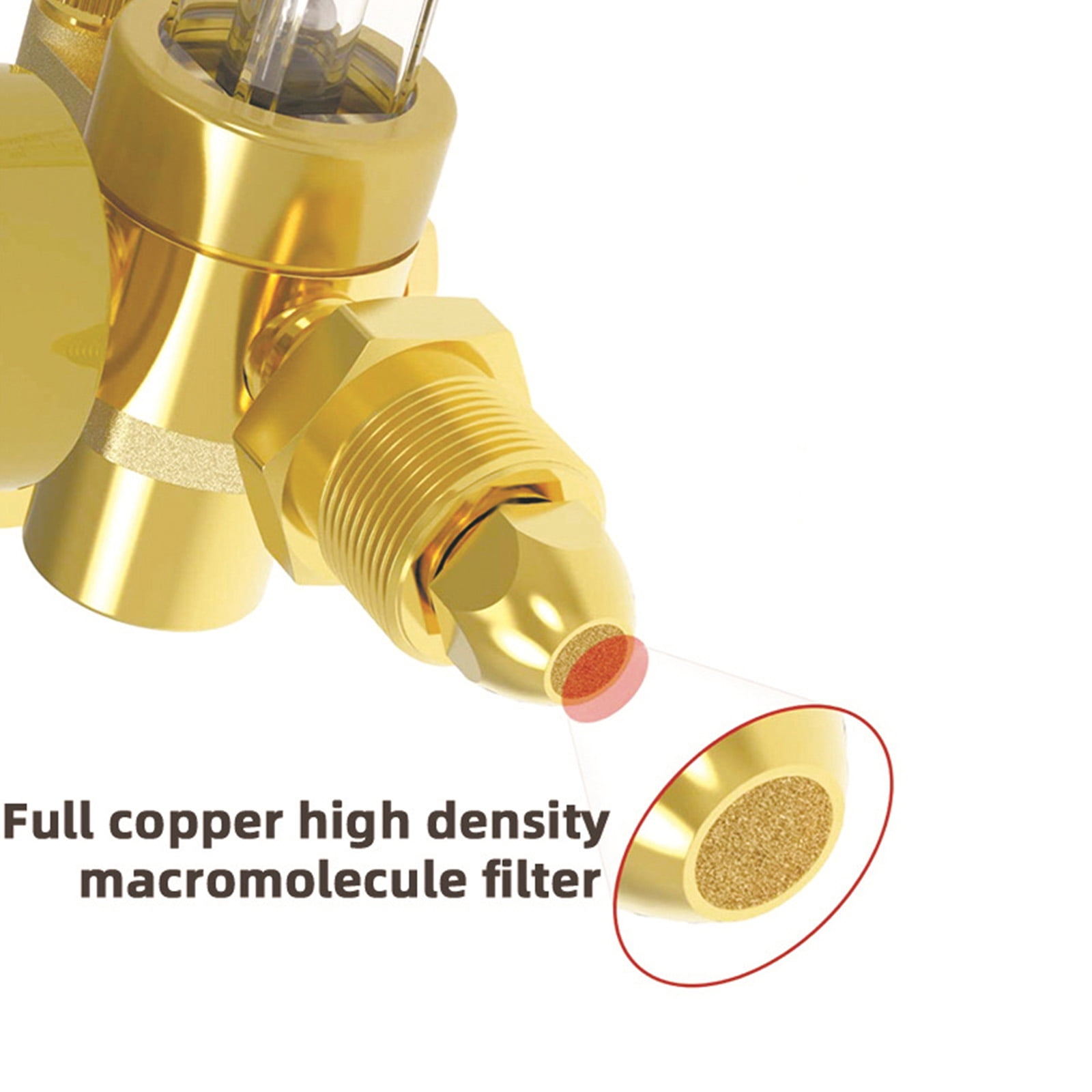 Brass Argon Flows Meter Regulator Fit for Stable Tig Welding Applications Automotive Repair Professional Welders