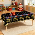 thumbnail image 6 of Euaioeiu Happy Year Plastic Tablecloth 2026 Party Supplies Waterproof Disposable Table Cover 108x54in Gold Glitter Fireworks Design for Year's Eve Dinner Holiday Celebration Decorations, 6 of 6
