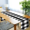 thumbnail image 5 of Dreamtimes Buffalo Plaid Table Runner 14"x108", Kitchen Dining Table Cloth Runner Decoration for Indoor Outdoor Home Holiday Thanksgiving Christmas Party Decor, 5 of 5