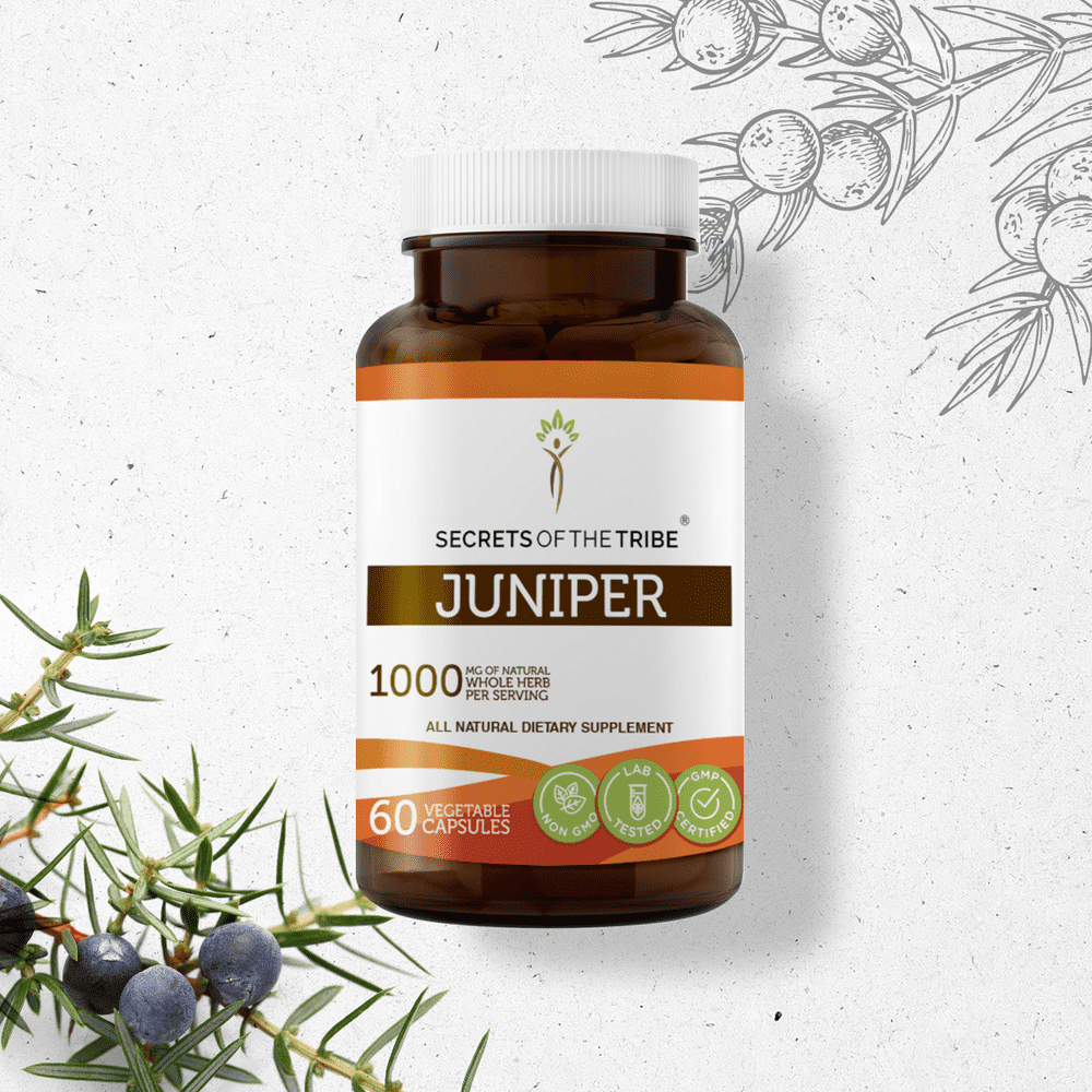 Secrets of the Tribe Juniper 60 Capsules, 500 mg, Organic Juniper