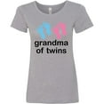 thumbnail image 3 of Inktastic Grandma of Twins Boy Girl Women's T-Shirt, 3 of 5