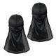 thumbnail image 1 of RUNROTOO 2Ud Durag Con Larga Negro Para Uso En Eventos Y Accesorios, 1 of 8