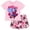 Pink, variant on Marvel Spider-Man Toddler Girls T-Shirt and French Terry Dolphin Shorts Outfit Set Toddler to Big Kid