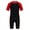 Red&Black, variant on Alvivi Unisex Kids One Piece Rash Guard Zippered Bodysuit Swimsuit 4-16 Navy Blue&Fluorescen 14