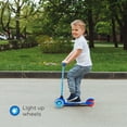 Sonic Kick Scooter with Light Up Wheels, Blue Scooter for Kids Ages 5