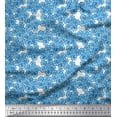 thumbnail image 1 of Soimoi polyester Crepe Fabric Artistic Floral Printed Fabric 1 Yard 42 Inch Wide, 1 of 3