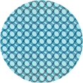 thumbnail image 1 of Ahgly Company Machine Washable Indoor Round Transitional Blue Ivy Blue Area Rugs, 8' Round, 1 of 7