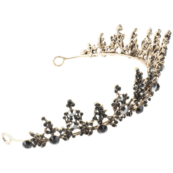 Uonlytech Charming Black Bridal Headdress for Weddings and Special Occasions