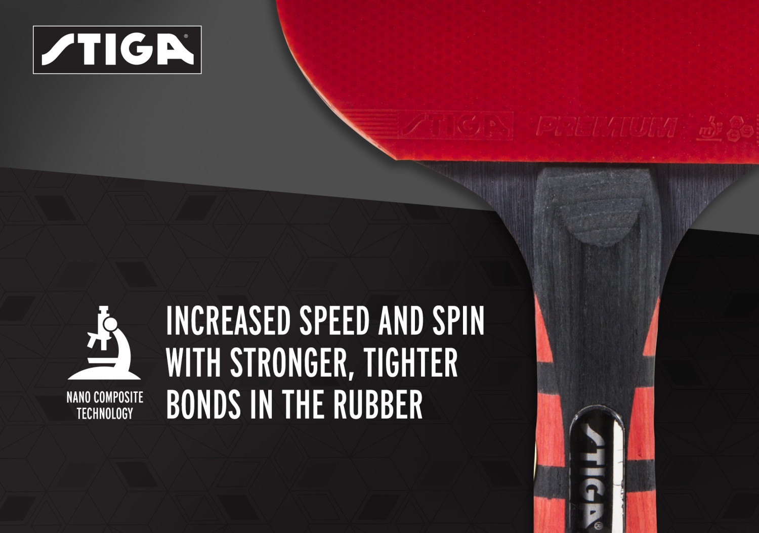 STIGA Evolution Performance-Level Table Tennis Racket Made with Approved Rubber for Tournament Play - image 5 of 15