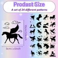 thumbnail image 2 of 24Pcs Unicorn Silhouettes Mason Jar Decor Star Moon Laser Cut Cardboard Scrapbook Cutouts Die Cuts PVC for Crafting Lantern Jars Wall Painting Window Glass Phones 3.9x3.5Inch-No Sticker, 2 of 9