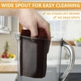 thumbnail image 6 of Mirdinner Plastic Water Pitcher with Lid, Fridge Door Reusable Clear Plastic Water Pitcher Perfect for Making Tea Juice Cold Drink, Large Capacity Water Jug Teapot 71 oz and 4 Cups, BPA Free, 6 of 7